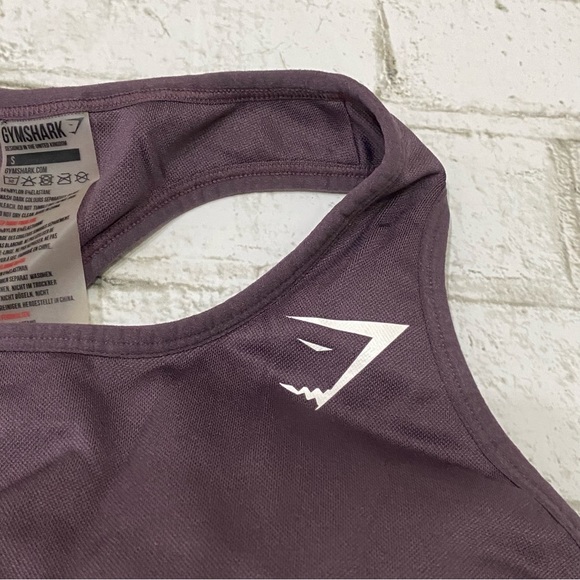 GYMSHARK Purple Wash Energy Seamless Crop Top Size Small - Picture 11 of 12